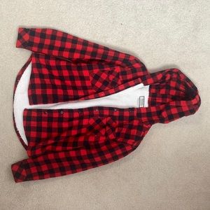 Plaid Fuzzy Jacket